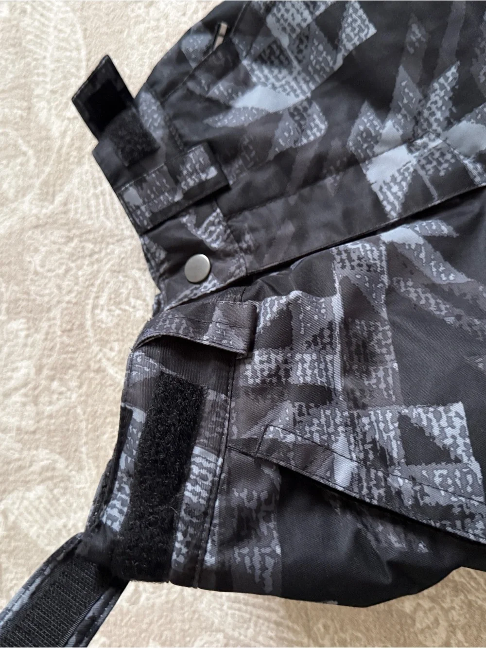 Columbia Kids Black & Gray Geometric Snow Pants
